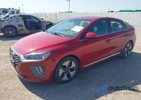 2021 Hyundai Ioniq Hybrid Sel из США, поврежденный, VIN KMHC85LC3MU255826